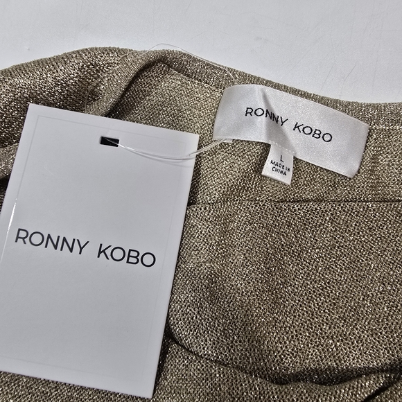 Ronny Kobo Arlo Knit Dress in Champagne - Picture 9 of 15